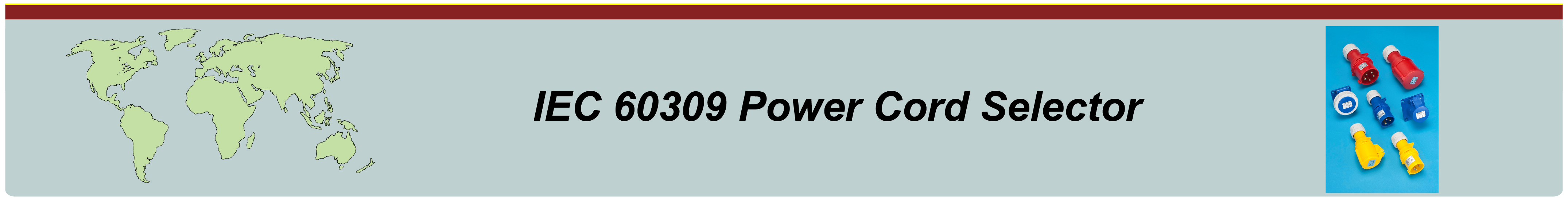 IEC 60309 Power Cord Selector