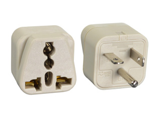 UNIVERSAL PLUG ADAPTER, AMERICAN NEMA 6-20P PLUG RATED 10 AMPERE-250 VOLTS. CONNECTS EUROPEAN, BRITISH, UK, AUSTRALIA, INTERNATIONAL PLUGS AND NEMA 6-15P, 6-20P, 5-15P, 5-20P, PLUGS WITH NEMA 6-20R (20A-250V) OUTLETS, 2 POLE-3 WIRE GROUNDING (2P+E). GRAY. 

<br><font color="yellow">Notes: </font> 
<br><font color="yellow">*</font> Add-on adapter #74900-SGA required for "Grounding / Earth" connection when #30255-620P is used with European, German, French "Schuko" CEE 7/7 & CEE 7/4 plugs.
<br><font color="yellow">*</font> Optional plug adapters with integral "Grounding / Earth" connection are #30120-620PGB, 30120-620P, 30120, 30120-GB listed below in related products.
<br><font color="yellow">*</font>View related products below for country specific universal and international worldwide plug adapters for all countries. Scroll down to view.
