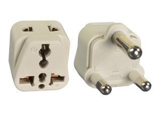UNIVERSAL <font color="yellow">(MULTI-OUTLET)</font> SOUTH AFRICA, INDIA 15/16 AMPERE-250 VOLT TYPE M PLUG ADAPTER (UK2-15P), CONNECTS SOUTH AFRICA, INDIA <font color="yellow">"TYPE D"</font> 5A/6A-250V PLUGS AND EUROPEAN, BRITISH, AUSTRALIA, AMERICAN PLUGS WITH SOUTH AFRICA, INDIA 16A-250V BS 546, IS 1293 <font color="yellow">"TYPE M"</font> OUTLETS, 2 POLE-3 WIRE GROUNDING (2P+E). IVORY.

<br><font color="yellow">Notes: </font>
<br><font color="yellow">*</font> Adapter #30265-NS - Maximum in use electrical rating 15 Ampere 250 Volt. 
 <br><font color="yellow">*</font> Add-on adapter #74900-SGA required for "Grounding / Earth" connection when #30265 is used with European, German, French "Schuko" CEE 7/7 & CEE 7/4 plugs.
<br><font color="yellow">*</font> Optional plug adapters with integral "Grounding / Earth" connection are #30195-A and #30195 available.
<br><font color="yellow">*</font> View related products below for country specific universal and international worldwide plug adapters for all countries.
