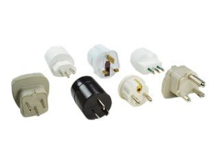 EUROPEAN, INTERNATIONAL PLUG ADAPTER SET. SET INCLUDES 7 ADAPTERS #30110, 30140, 30150, 30170, 30195, 30295, 30220 AND TRAVEL POUCH.

<br><font color="yellow">Notes: </font> 
<br><font color="yellow">*</font> Adapters mate with the major European, international power outlets used around the world.
<br><font color="yellow">*</font> Adapters are 2 pole-3 wire grounding types.


 