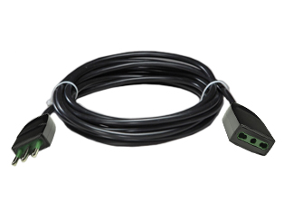 ITALY / CHILE EXTENSION CORD, 16 AMPERE-250 VOLT, CEI 23-50 [S17] PLUG, TYPE L [IT2-16P] [5.0mm DIA. PINS], [IT2-16R] CONNECTOR, 1.5mm2 H05VV-F CORD [60�C], 2 POLE-3 WIRE GROUNDING [2P+E], 7.6 METERS [25 FEET] [300"] LONG. BLACK.
<br><font color="yellow">Length: 7.6 METERS [25 FEET]</font>

<br><font color="yellow">Notes: </font> 
<br><font color="yellow">*</font> Italy / Chile extension cords in various lengths, GFCI/RCD versions and extension cords for all other countries available, including IEC 60309, IEC 60320 versions.
<br><font color="yellow">*</font> Italy / Chile plugs, outlets, connectors, GFCI outlets, socket strips, power cords, adapters are listed below in related products. Scroll down to view.
