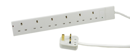 UK, BRITISH, UNITED KINGDOM 13 AMPERE-250 VOLT 6 OUTLET PDU POWER STRIP, SURGE PROTECTION, NEON INDICATOR, BS 1363A TYPE G SOCKETS (UK1-13R), SHUTTERED CONTACTS, 2 POLE-3 WIRE GROUNDING (2P+E), 2.0 METER (6FT-7IN) CORD WITH 13A-250V (BS 1362) FUSED ANGLE PLUG (UK1-13P). WHITE.

<br><font color="yellow">Notes: </font> 
<br><font color="yellow">*</font> For horizontal rack mount applications use #52019, #52019-BLK rack mounting plates.
<br><font color="yellow">*</font> British, United Kingdom power cords, plugs, GFCI-RCD outlets, connectors, socket strips, extension cords, plug adapters listed below in related products. Scroll down to view.

