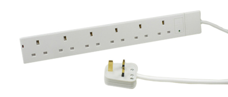 UK, BRITISH, UNITED KINGDOM 13 AMPERE-250 VOLT 6 OUTLET PDU POWER STRIP, SURGE PROTECTION, NEON INDICATOR, BS 1363A TYPE G SOCKETS (UK1-13R), SHUTTERED CONTACTS, 2 POLE-3 WIRE GROUNDING (2P+E), 5.0 METER (16FT-5IN) CORD WITH 13A-250V BS 1362 FUSED ANGLE PLUG (UK1-13P). WHITE.

<br><font color="yellow">Notes: </font> 
<br><font color="yellow">*</font> For horizontal rack mount applications use #52019, #52019-BLK rack mounting plates.
<br><font color="yellow">*</font> British, United Kingdom power cords, plugs, GFCI-RCD outlets, connectors, socket strips, extension cords, plug adapters listed below in related products. Scroll down to view.

