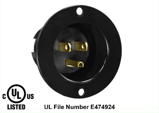 15 AMPERE-125 VOLT (NEMA 5-15P) FLANGED PANEL MOUNT POWER INLET, IMPACT RESISTANT NYLON BODY, 2 POLE-3 WIRE GROUNDING (2P+E), SPECIFICATION GRADE. BLACK. 

<br><font color="yellow">Notes: </font> 
<br><font color="yellow">*</font> For weatherproof / dustproof applications use #5200-WC inlet cover and #5200-WTC terminal shield.
<br><font color="yellow">*</font> Temp. range = -40�C to +75�C.
<br><font color="yellow">*</font> Terminals accept 16AWG-10AWG. Max. torque = 11 in. lbs.
<br><font color="yellow">*</font> NEMA locking inlets, IEC 60309 inlets and European, Australian power inlets are listed below in related products. Scroll down to view.
