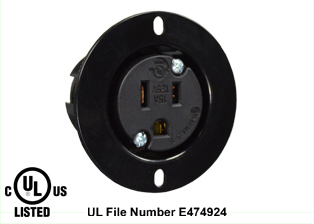 15 AMPERE-125 VOLT (NEMA 5-15R) FLANGED PANEL MOUNT POWER OUTLET, IMPACT RESISTANT NYLON BODY, 2 POLE-3 WIRE GROUNDING (2P+E), SPECIFICATION GRADE. BLACK. 

<br><font color="yellow">Notes: </font> 
<br><font color="yellow">*</font> Weatherproof / dust proof applications use #5200-WSC cover & #5200-WTC terminal shield or # 79480 WP cover. 
<br><font color="yellow">*</font> Temp. range = -40�C to +75�C. Terminals accept 16AWG-10AWG. Max. torque = 11 in. lbs.
<br><font color="yellow">**</font> NEMA Flanged Panel Mount Flanged Outlets with same mounting pattern listed below.
<BR>**NEMA 5-15R Outlet Part #5279-SS (15A-125V). Accepts NEMA 5-15P plugs. 
<BR>**NEMA 5-20R Outlet Part #5379-SS (20A-125V). Accepts NEMA 5-20P & NEMA 5-15P plugs.
<BR>**NEMA 6-15R Outlet Part #5679-SS (15A-250V). Accepts NEMA 6-15P plugs. 
<BR>**NEMA 6-20R Outlet Part #5479-SS (20A-250V). Accepts NEMA 6-20P & NEMA 6-15P plugs.
<BR>**NEMA L5-15R Locking Outlet #4715-SS (15A-125V). Accepts NEMA L5-15P Locking plugs.
<BR>**NEMA L6-15R Locking Outlet #L615-FO (15A-250V). Accepts NEMA L6-15P Locking plugs.

<br><font color="yellow">View:</font> Optional panel mount designs # <a href="https://internationalconfig.com/icc6.asp?item=5258-BLK" style="text-decoration: none">5258-BLK</a>, # <a href="https://internationalconfig.com/icc6.asp?item=5258-QC" style="text-decoration: none">5258-QC</a> (Quick Connect / Solder Terminals), # <a href="https://internationalconfig.com/icc6.asp?item=70020-BLK" style="text-decoration: none">70020-BLK weather resistant</a>.

<br><font color="yellow">*</font> Plugs, power cords, outlets, PDU strips, connectors, inlets, adapters are listed below in related products. Scroll down to view.