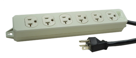 JAPAN 20 AMPERE-125 VOLT 6 OUTLET PDU POWER STRIP, JIS C 8303 TYPE B (JA3-20R) (NEMA 5-20R), 2 POLE-3 WIRE GROUNDING (2P+E), 2.5 METER (8FT-2IN) BLACK POWER CORD. GRAY. PSE, JET APPROVED. 

<br><font color="yellow">Notes: </font> 
<br><font color="yellow">*</font> #56526 outlet accepts 15A-125V NEMA 5-15P, 20A-125V NEMA 5-20P, Japan 15A-125V JA1-15P, 20A-125V JA3-20P plugs.
<br><font color="yellow">*</font> For horizontal rack mount applications use #52019, #52019-BLK mounting plates.
<br><font color="yellow">*</font> Japan power cords, plugs, outlets, connectors are listed below in related products. Scroll down to view.


 

 