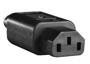 IEC 60320 C-13 CONNECTOR, 15 AMPERE-250 VOLT AND 10 AMPERE-250 VOLT, 2 POLE-3 WIRE GROUNDING (2P+E), ACCEPTS 18 AWG (1.0 mm2) CONDUCTORS, 8.5 mm (0.335") DIA. CORDAGE, BLACK. 

<br><font color="yellow">Notes: </font> 
<br><font color="yellow">*</font> Operating temp. = -25C to +70C.
<br><font color="yellow">*</font> Terminal torque = 0.5Nm, Cover/strain relief = 0.3Nm. 
<br><font color="yellow">*</font> Material = Thermoplastic, UL 94V-0.
<br><font color="yellow">*</font> IEC 60320 plugs, connectors, power cords, outlet strips, sockets, inlets, plug adapters are listed below in related products. Scroll down to view.