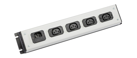 IEC 60320 C-13, C-14 10 AMPERE-250 VOLT 4 OUTLET PDU POWER STRIP, 2 POLE-3 WIRE GROUNDING (2P+E), C-14 FUSED POWER INLET. BLACK/GRAY.

<br><font color="yellow">Notes: </font> 
<br><font color="yellow">*</font> For horizontal rack applications use #52019 or #52019-BLK mounting plate.
<br><font color="yellow">*</font> Fused C14 power inlet accepts C13, C15 detachable power cords and rewireable C13, C15 connectors.
<br><font color="yellow">*</font> IEC 60320 C13, C14 PDU outlet strips, detachable power cords, "Y" splitter cords, C14 plugs, C13, C15 connectors, inlets, outlets, sockets, receptacles, plug adapters are listed below in related products. Scroll down to view.


 

 
