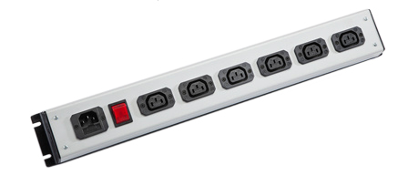 IEC 60320 C-13, C-14 10 AMPERE-250 VOLT 6 OUTLET PDU POWER STRIP, D.P. ILLUMINATED ON/OFF SWITCH, 2 POLE-3 WIRE GROUNDING (2P+E), C-14 FUSED POWER INLET. BLACK/GRAY.

<br><font color="yellow">Notes: </font> 
<br><font color="yellow">*</font> For horizontal rack applications use #52019 or #52019-BLK mounting plate.
<br><font color="yellow">*</font> Fused C14 power inlet accepts C13, C15 detachable power cords and rewireable C13, C15 connectors.
<br><font color="yellow">*</font> Complete range of IEC60320 C13 and C19 Power Strips. <a href="https://www.internationalconfig.com/iec-60320-power-strips-multiple-outlet-pdu-power-distribution-units.asp" style="text-decoration: none">C13 and C19 Power Strips Link</a>
<br><font color="yellow">*</font> IEC 60320 C13, C14 PDU outlet strips, detachable power cords, "Y" splitter cords, C14 plugs, C13, C15 connectors, inlets, outlets, sockets, receptacles, plug adapters are listed below in related products. Scroll down to view.
 
