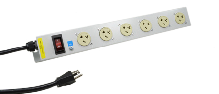 AMERICA, CANADA (NEMA) 20 AMPERE-125 VOLT (NEMA 5-20R) 6 OUTLET PDU POWER STRIP, ILLUMINATED 20 AMP. DOUBLE POLE CIRCUIT BREAKER, METAL ENCLOSURE, "19" IN. VERTICAL RACK/SURFACE MOUNTING, 2 POLE-3 WIRE GROUNDING (2P+E), 2.0 METER (6FT-7IN) CORD. GRAY.

<br><font color="yellow">Notes: </font> 
<br><font color="yellow">*</font> Operating temp. = 0�C to +60�C.
<br><font color="yellow">*</font> Storage temp. = -10�C to +70�C.
<br><font color="yellow">*</font> America, Canada (NEMA) plugs, outlets, power cords, connectors, outlet strips, GFCI outlets, receptacles listed below in related products. Scroll down to view.
