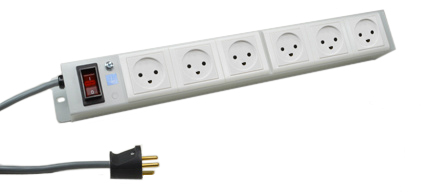 DENMARK 13 AMPERE-250 VOLT 6 OUTLET AFSNIT 107-2-D1 TYPE K (DE1-13R) PDU POWER STRIP, SHUTTERED CONTACTS, ILLUMINATED 12 AMP. DOUBLE POLE CIRCUIT BREAKER, "19 IN." VERTICAL RACK/SURFACE MOUNT, METAL ENCLOSURE, 2 POLE-3 WIRE GROUNDING (2P+E), 2.0 METER (6FT-7IN) CORD WITH DENMARK (DE1-13P) PLUG. GRAY.

<br><font color="yellow">Notes: </font> 
<br><font color="yellow">*</font> Operating temp. = 0C to +60C.
<br><font color="yellow">*</font> Storage temp. = -10C to +70C.
<br><font color="yellow">*</font> Denmark plugs, outlets, power cords, connectors, outlet strips, GFCI sockets listed below in related products. Scroll down to view.




 