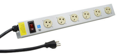 AMERICA, CANADA (NEMA) 20 AMPERE-250 VOLT (NEMA 6-20R / NEMA 6-15R) 6 OUTLET PDU POWER STRIP, "19 IN." VERTICAL RACK / SURFACE MOUNTING, METAL ENCLOSURE, ILLUMINATED 20 AMPERE D.P. CIRCUIT BREAKER, 2 POLE-3 WIRE GROUNDING (2P+E), 2.5 METER (8FT-2IN) POWER CORD. GRAY.

<br><font color="yellow">Notes: </font> 
<br><font color="yellow">*</font> Outlets accept NEMA 6-20P (20A-250V) & NEMA 6-15P (15A-250V) plugs.
<br><font color="yellow">*</font> NEMA 6-20R plugs, outlets, power cords, connectors, outlet strips, listed below in related products. Scroll down to view.

 