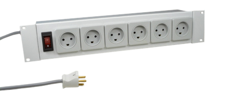 DENMARK 6 OUTLET 13 AMPERE-250 VOLT (DE1-13R) TYPE K POWER STRIP, ILLUMINATED 12 AMP. DOUBLE POLE CIRCUIT BREAKER, METAL ENCLOSURE, "19" INCH HORIZONTAL RACK MOUNT, 2 POLE-3 WIRE GROUNDING (2P+E), 2.0 METER (6FT-7IN) CORD WITH DENMARK (DE1-13P) PLUG. GRAY.

<br><font color="yellow">Notes: </font> 
<br><font color="yellow">*</font> Operating temp. = 0�C to +60�C.
<br><font color="yellow">*</font> Storage temp. = -10�C to +70�C.
<br><font color="yellow">*</font> Denmark plugs, outlets, power cords, connectors, outlet strips, GFCI sockets listed below in related products. Scroll down to view.

