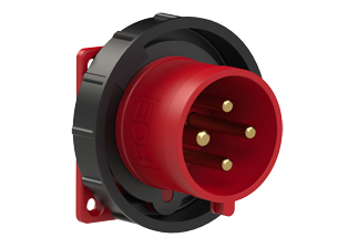 PCE 62492-3, STRAIGHT INLET (60mmX60mm MOUNTING), 30A-380,440V, WATERTIGHT IP67, 3h, 3P4W, RED.
<br>PIN & SLEEVE PANEL MOUNT INLET. cULus approved. Conformity Standards, UL 1682, UL 1686, IEC 60309-1, IEC 60309-2, CSA C22.2 182.1

<br><font color="yellow">Notes: </font>
<br><font color="yellow">*</font> View "Dimensional Data Sheet" for extended product detail specifications and device measurement drawing.
<br><font color="yellow">*</font> View "Associated Products 1" for general overview of devices within this product category.
<br><font color="yellow">*</font> View "Associated Products 2" to download IEC 60309 Pin & Sleeve Brochure containing the complete cULus listed range of pin & sleeve devices.
<br><font color="yellow">*</font> Select mating IEC 60309 IP44 splashproof and IP67 watertight devices individually listed below under related products. Scroll down to view.