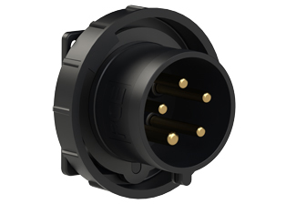 PCE 62592-5, STRAIGHT INLET (60mmX60mm MOUNTING), 30A-347/600V, WATERTIGHT IP67, 5h, 4P5W, BLACK.
<br>PIN & SLEEVE PANEL MOUNT INLET. cULus approved. Conformity Standards, UL 1682, UL 1686, IEC 60309-1, IEC 60309-2, CSA C22.2 182.1

<br><font color="yellow">Notes: </font>
<br><font color="yellow">*</font> View "Dimensional Data Sheet" for extended product detail specifications and device measurement drawing.
<br><font color="yellow">*</font> View "Associated Products 1" for general overview of devices within this product category.
<br><font color="yellow">*</font> View "Associated Products 2" to download IEC 60309 Pin & Sleeve Brochure containing the complete cULus listed range of pin & sleeve devices.
<br><font color="yellow">*</font> Select mating IEC 60309 IP44 splashproof and IP67 watertight devices individually listed below under related products. Scroll down to view.