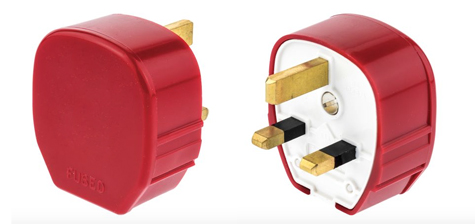 UK, BRITISH, UNITED KINGDOM 13 AMPERE-250 VOLT "IMPACT RESISTANT" INDUSTRIAL GRADE ANGLE PLUG (UK1-13P), BS 1363A TYPE G PLUG, 13 AMPERE FUSED, 2 POLE-3 WIRE GROUNDING (2P+E), RED. ASTA, G MARK APPROVED.

<br><font color="yellow">Notes: </font> 
<br><font color="yellow">*</font> Max. Cord O.D. = 0.433" (11mm).
<br><font color="yellow">*</font> Red Plug Applications include General Use and �Dedicated Circuits� in Commercial, Industrial, Hospital or Medical Installations.
<br><font color="yellow">*</font> Clear "See-Through" plug # 72135-CL Available.
<br><font color="yellow">*</font> British, United Kingdom Plugs, Power Cords, Outlets, Power Strips, GFCI-RCD Receptacles, Sockets, Connectors, Extension Cords, Plug Adapters listed below in related products. Scroll down to view.

 