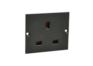 UK, BRITISH, UNITED KINGDOM 13 AMPERE-250 VOLT PANEL MOUNT OUTLET (UK1-13R), BS 1363A TYPE G SOCKET, SHUTTERED CONTACTS, 2 POLE-3 WIRE GROUNDING (2P+E). BLACK. 
 
<br><font color="yellow">Notes: </font> 
<br><font color="yellow">*</font> British, United Kingdom plugs, power cords, outlets, power strips, GFCI-RCD receptacles, sockets, connectors, extension cords, plug adapters listed below in related products. Scroll down to view.
