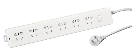 CHINA, AUSTRALIA, NEW ZEALAND 10 AMPERE-250 VOLT [2500 WATT] 6 OUTLET PDU POWER STRIP, GB 2099, GB 1002 TYPE I [CH1-10R], ILLUMINATED ON/OFF CIRCUIT BREAKER, 2 POLE-3 WIRE GROUNDING [2P+E], 3.0 METER [9FT-10IN] CORD. WHITE. 

<br><font color="yellow">Notes: </font> 
<br><font color="yellow">*</font> Accepts China CH1-10P, Australia AU1-10P, New Zealand AU1-10P three pin [2P+E] plugs, two pin [non-grounding] NEMA 1-15P plugs [non-polarized], two pin [non-grounding] European 4.0mm and 4.8mm plugs.
<br><font color="yellow">*</font> Universal multi-configuration power strips #59208-C19H, 59208-C19V accept China 16A-250V, 10A-250V plugs, Australia / New Zealand 15A-250V, 10A-250V plugs.
<br><font color="yellow">*</font> For horizontal rack applications use #52019 or mounting plate.

