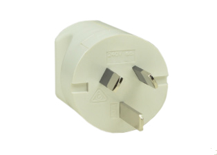 AUSTRALIA, NEW ZEALAND 10 AMPERE-240 VOLT TYPE I PLUG AS/NZS 4417(RCM), AS/NZS 3112, (AU1-10P), IP2X RATED, 2 POLE-3 WIRE GROUNDING (2P+E). WHITE.

<br><font color="yellow">Notes: </font> 
<br><font color="yellow">*</font> Plug mates with 10 Ampere, 15 Ampere, 20 Ampere Australian, New Zealand outlets, receptacles, connectors.
<br><font color="yellow">*</font> Terminal screw torque = 0.6Nm, Housing screw torque = 0.5Nm.
<br><font color="yellow">*</font> Related plugs, outlets, GFCI sockets, power cords, power strips, adapters listed below. Scroll down to view.

