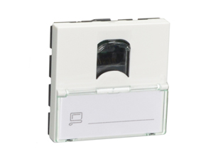 RJ45, CAT6 UTP LCS2 JACK (ISDN/INTERNET) 45mmX45mm MODULAR SIZE, SHUTTERED CONTACTS, INSULATION DISPLACEMENT TERMINALS, LABEL HOLDER. WHITE. 

<br><font color="yellow">Notes: </font> 
<br><font color="yellow">*</font> Mounts on American 2X4 wall boxes, requires frame # 79120X45-N & # 79130X45-N wall plate (White, Black, ALU, SS). 
<br> <font color="yellow">*</font> Mounts on American 4X4 wall boxes, requires frame # 79210X45-N & # 79220X45-N wall plate (White, SS).<br><font color="yellow">*</font> Mounts on European wall boxes (60mm on center), requires frame # 79250X45-N & wall plate # 79265X45-N.
<br><font color="yellow">*</font> Surface mount insulated wall boxes # 680602X45 series. Surface mount Metal wall boxes # 79235X45 series.
<br><font color="yellow">*</font> Surface mount weatherproof, IP66 rated. Requires frame # 730092X45 & # 74790X45 wall box.
<br><font color="yellow">*</font> Panel mount frames # 79100X45, # 79100X45-ALU. DIN rail mount Frame # 79595X45. <a href="https://www.internationalconfig.com/catalog_pages/pg94.pdf" style="text-decoration: none" target="_blank"> Panel Mount Instruction Guide</a>
<br><font color="yellow">*</font> Complete range of modular devices and mounting component options. <a href="https://www.internationalconfig.com/modular_electrical_devices.asp" style="text-decoration: none">Modular Devices Link</a>
 <br><font color="yellow">*</font> Wall plates, boxes, outlets, switches, modular GFCI/RCD and circuit breakers are listed below. Scroll down to view.