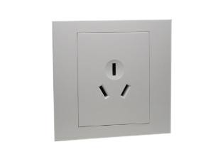CHINA 10 AMPERE-250 VOLT (CH1-10R) GB 2099.1 OUTLET, TYPE I, (86mmX86mm Size), 2 POLE-3 WIRE GROUNDING (2P+E). WHITE.

<br><font color="yellow">Notes: </font> 
<br><font color="yellow">*</font> Outlet accepts only 10 ampere (CH1-10P) plugs.  
<br><font color="yellow">Notes: </font> 
<br><font color="yellow">*</font> Weatherproof outlet installations - Use covers # 74790, # 74790-A, 74790-B1.


 