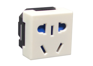 CHINA MULTI-CONFIGURATION 10 AMPERE 250 VOLT MODULAR OUTLET, GB 2099-1 TYPE I (CH1-10R), 36mmX36mm SIZE, SHUTTERED CONTACTS, 2 POLE-3 WIRE GROUNDING (2P+E), SCREW-CLAMP TERMINALS. IVORY. 

<br><font color="yellow">Notes: </font> 
<br><font color="yellow">*</font> Outlet accepts plugs, China (CH1-10P), Australia (AU1-10P), Argentina (*AR1-10P) plugs (2P+E) and non-grounding (2P) American, European. China, Australia, *Argentina plugs.
<br><font color="yellow">*</font> *Argentina plugs have a reverse "L/N" wiring sequence. Plug polarity may not be maintained.
<br><font color="yellow">*</font> Mounts on American 2x4, 4x4 wall boxes or panel mount. Surface mounts on wall boxes #74225, #84225-AR.
<br><font color="yellow">*</font> Mounts in "12", "3", "6", "9" clock hour positions on wall plates / mounting frames.
<br><font color="yellow">*</font> Mating wall plates / mounting frames, GFCI outlets, PDU power strips, circuit breaker, switch, plug adapters are listed below in related products. Scroll down to view.
