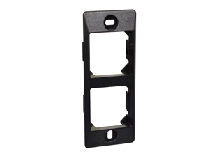 PANEL MOUNTING FRAME. BLACK. 

<br><font color="yellow">Notes: </font> 
<br><font color="yellow">*</font> Frame accepts two modular (36mmX36mm size) #74900-BLK, 74900, 74900-USB type outlets, circuit breakers, switches.
<br><font color="yellow">*</font> Not for use with #74901-SCH outlet.