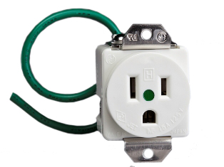JAPAN 15 AMPERE-125 VOLT HOSPITAL GRADE PANEL MOUNT OUTLET (H MARK), PSE, JET APPROVED, JIS C 8303 TYPE B (JA1-15R), IMPACT RESISTANT NYLON BODY, 2 POLE-3 WIRE GROUNDING (2P+E), BACK OR SIDE WIRED. IVORY. 

<br><font color="yellow">Notes: </font> 
<br><font color="yellow">*</font> Outlet accepts NEMA 5-15P, NEMA 1-15P, Japan JA1-15P plugs.
<br><font color="yellow">*</font> Japan power cords, plugs, outlets, connectors are listed below in related products. Scroll down to view.


 