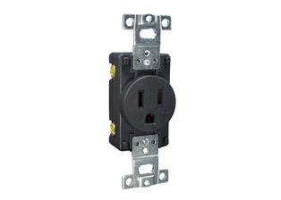 JAPAN 15 AMPERE-125 VOLT OUTLET, JIS C 8303 TYPE B (JA1-15R) (NEMA 5-15R), IMPACT RESISTANT NYLON BODY, 2 POLE-3 WIRE GROUNDING (2P+E), BACK OR SIDE WIRED. BLACK. PSE, JET APPROVED.

<br><font color="yellow">Notes: </font> 
<br><font color="yellow">*</font> Outlet mounts on American 2x4 wall boxes. Mating wall plate #78503.
<br><font color="yellow">*</font> Outlet accepts 15A-125V American NEMA 5-15P, NEMA 1-15P plugs, Japan JA1-15P plugs.
<br><font color="yellow">*</font> Locking version available #78520-LK-BK. Prevents accidental disconnects.
<br><font color="yellow">*</font> Japan power cords, plugs, outlets, connectors are listed below in related products. Scroll down to view.
