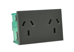 ARGENTINA 10A-250V MODULAR DUPLEX OUTLET, TYPE I (AR1-10R), 75mmX50mm SIZE, WALL BOX MOUNT, SCREWLESS TERMINALS, 2 POLE-3 WIRE GROUNDING (2P+E). DARK G RAY. 

<br><font color="yellow">Notes: </font> 

<br><font color="yellow">*</font> Mounts on American 2x4 wall boxes. Requires frame # 84202-F & wall plate # 84202-D (White).  Options: Dark Gray, Chrome.  

<br><font color="yellow">*</font> Mounts on American 4x4 wall boxes. Requires frame # 84203-F & wall plate # 84705 (White).  Options: Dark Gray, Chrome. 
 
<br><font color="yellow">*</font> Surface mount wall boxes, View # 84444 series, # 84425-AR.

<br><font color="yellow">*</font> Duplex outlet WP cover # 84202-WP. 
 
<br><font color="yellow">*</font> Duplex 10A-250V outlet, surface mount # 84201-DSM. 


 <br><font color="yellow">*</font> Scroll down in related products to view South America, Argentina, Brazil, Chile, Peru plugs, outlets, GFCI/RCD sockets, power cords, power strips, plug adapters for all South America countries.

 
 