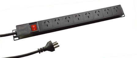 ARGENTINA 10 AMPERE 250 VOLT IRAM 2073 TYPE I (AR1-10R) 8 OUTLET PDU POWER STRIP, "19" VERTICAL RACK/SURFACE MOUNT, (1U SIZE), D.P. SWITCH, PILOT LIGHT, 50/60HZ, METAL ENCLOSURE, 2 POLE-3 WIRE GROUNDING (2P+E), 1.5mm2 CORD, 3.0 METERS (9FT-10IN) LONG. BLACK. 

<br><font color="yellow">Notes: </font> 
<br><font color="yellow">*</font> Operating temp. = -10C to +60C.
<br><font color="yellow">*</font> Storage temp. = -25C to +65C.
<br><font color="yellow">*</font> Universal multi-configuration power strips #59208-C19H, 59208-C19V accept Argentina 20A-250V and 10A-250V plugs.
<br><font color="yellow">*</font> Power cords, plugs, outlets, GFCI sockets, connectors, weatherproof covers, wall boxes, panel mount frames listed below in related products. Scroll down to view.
