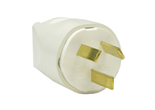 ARGENTINA 10 AMPERE-250 VOLT PLUG TYPE I (AR1-10P), 2 POLE-3 WIRE GROUNDING (2P+E), O.D. CORD GRIP = 8mm (0.315") DIA., WHITE.
 
<br><font color="yellow">Notes: </font> 
<br><font color="yellow">*</font> Terminal screw torque = 0.5Nm, Assembly screws = 0.4Nm.
<br><font color="yellow">*</font> Scroll down to view Argentina plugs, outlets, GFCI/RCD sockets, power cords, power strips, plug adapters and related South America, European, International wiring devices.

