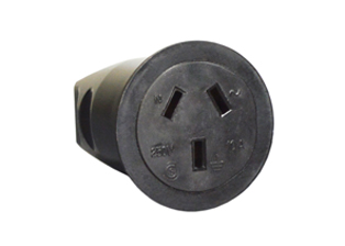 ARGENTINA CONNECTOR, 10 AMPERE-250 VOLT REWIREABLE CONNECTOR TYPE I (AR1-10R), 2 POLE-3 WIRE GROUNDING (2P+E), O.D. CORD GRIP = 8mm (0.315") DIA., BLACK.

<br><font color="yellow">Notes: </font> 
<br><font color="yellow">*</font> Terminal screw torque = 0.5Nm, Assembly screws = 0.4Nm.
<br><font color="yellow">*</font> Scroll down to view Argentina plugs, outlets, GFCI/RCD sockets, power cords, power strips, plug adapters and related South America, European, International wiring devices.


 