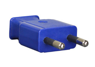 THAILAND PLUG 16 AMPERE-250 VOLT, TISI TYPE O TIS 166-2549, <font color="yellow">REWIREABLE</font> PLUG, 2 POLE-2 WIRE (2P). BLUE.

<br><font color="yellow">Notes: </font>
<BR><font color="yellow">*>>></font> TIS STANDARD 166-2549 Mandatory effective date November 2020. 

<br><font color="yellow">*</font> Plug connects with Thailand TIS 2432-2555 Type O multi-configuration Outlets & Universal Sockets. View:  <a href="https://internationalconfig.com/icc6.asp?item=85100X45D" style="text-decoration: none">Thailand Receptacles</a>.
<br><font color="yellow">*</font> Max cable / cord O.D. = 0.393" (10mm), Terminal screw torque = 0.5Nm.
<br><font color="yellow">*</font> Recommended Storage / Operating temp -15C to +60C
<br><font color="yellow">*</font> Material: PC, PBT (Service Temperature -20C to +140C)

