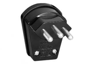 BRAZIL 20 AMPERE-250 VOLT ANGLE PLUG TYPE N, NBR 14136 (BR3-20P), CORD GRIP = 0.250-0.435", 2 POLE-3 WIRE GROUNDING, NYLON, BLACK. INMETRO APPROVED, UC-OCP-0004 CERTIFIED.

<br><font color="yellow">Notes: </font> 
<br><font color="yellow">*</font> Temp. rating = -40°C to +75°C.