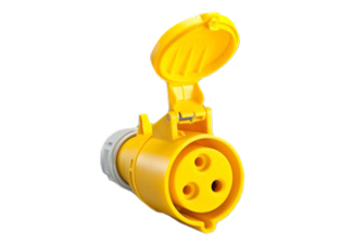 IEC 60309 (4h) PIN & SLEEVE CONNECTOR, 16 AMPERE 110-130 VOLT, 50/60 HZ, SPLASHPROOF (IP44), 2 POLE-3 WIRE GROUNDING (2P+E), CEE 17, IEC 309, COMPRESSION STRAIN RELIEF, NYLON (POLYAMIDE BODY), OPERATING TEMP. = -25°C TO +80°C. YELLOW. APPROVALS: OVE. CERTIFICATIONS: CE.

<br><font color="yellow">Notes: </font> 
<br><font color="yellow">*</font> 999-31000-NS has internal wiring polarity orientation designed for use in countries outside of North America and therefore is only European approved. If point of use for this product is within North America use our 888 series pin and sleeve devices which meet approvals and polarity requirements for North America. <a href="https://internationalconfig.com/icc6.asp?item=888-31000-NS" style="text-decoration: none">888 Series Link</a>
<br><font color="yellow">*</font> Scroll down to view additional yellow IEC 60309 (4h) devices listed below in the related products or <BR>download the IEC 60309 Pin & Sleeve Brochure to view the entire range of pin and sleeve devices.