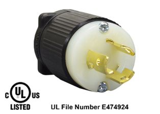 15 AMPERE-277 VOLT NEMA L7-15P LOCKING PLUG, IMPACT RESISTANT NYLON BODY, 2 POLE-3 WIRE GROUNDING (2P+E), SPECIFICATION GRADE. BLACK / WHITE. 

<br><font color="yellow">Notes: </font> 
<br><font color="yellow">*</font> Terminals accept 18/3, 16/3, 14/3, 12/3 AWG size conductors.
<br><font color="yellow">*</font> Strain relief (cord grip range) = 0.300-0.650" dia.
<br><font color="yellow">*</font> Temp. range = -40C to +75C.
<br><font color="yellow">*</font> For 15A, 20A, 30A, 125V, 250V rated NEMA locking devices = View Associated Products Chart #1.


<br><font color="yellow">*</font> Availability: 847 in stock, $6.77 each.
<br><font color="yellow">*</font> Volume discounts available.

<br><font color="yellow">*</font> Contact sales office to purchase L715-P direct or buy on-line from <a target="_blank" href="https://www.amazon.com/Locking-Straight-White-Shipping-Included/dp/B0CT3NYG59/ref=sr_1_13?m=AYGGUD5I71HN&marketplaceID=ATVPDKIKX0DER&qid=1706106938&s=merchant-items&sr=1-13">Amazon L715-P</a></font>



<br><font color="yellow">*</font> Plugs, receptacles, outlets, power strips, connectors, inlets, power cords, weatherproof outlets, plug adapters are listed below in related products. Scroll down to view.