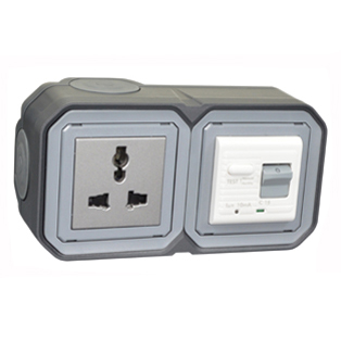 4731-10HG2-BLK Universal 10A GFCI 10Ma Trip Flush Mount