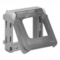 69580X45 Modular Support Frame Weatherproof Flip Lid IP55 Accepts 22.5 & 45x45mm Devices