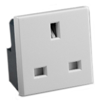 13 Amp 250V 72100X45 United Kingdom BS1363A Outlet Receptacle