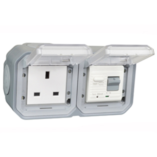 72325-30-GRY United Kingdom GFCI 30Ma Trip Surface Mount IP55