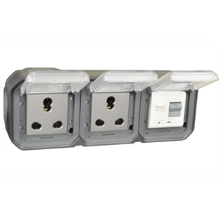 73225-10D-BLK South Africa/India GFCI 10Ma Trip Surface Mount IP55