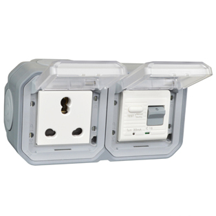 73225-30-GRY South Africa/India GFCI 30Ma Trip Surface Mount IP55