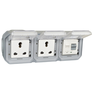 73225-30D-GRY South Africa/India GFCI 10Ma Trip Surface Mount IP55