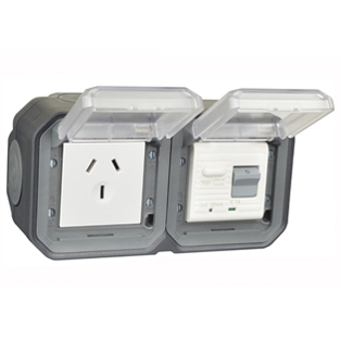 74725-30-BLK China 10A GFCI 30Ma Trip Surface Mount IP55