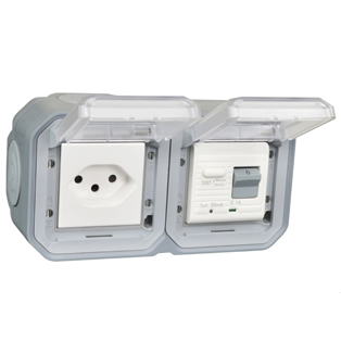 76225-30-GRY Switzerland 10A GFCI 30Ma Trip Surface Mount IP55