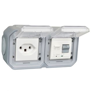 76226-30-GRY Switzerland 16A GFCI 30Ma Trip Surface Mount IP55