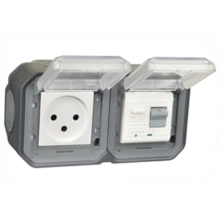 77225-30-BLK Israel GFCI 30Ma Trip Surface Mount IP55
