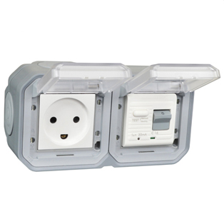 78225-30-GRY Denmark GFCI 30Ma Trip Surface Mount IP55