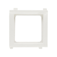 79100X45 Snap-In Panel Mount Frame. White. Accepts 22.5x45mm & 45x45mm Devices.